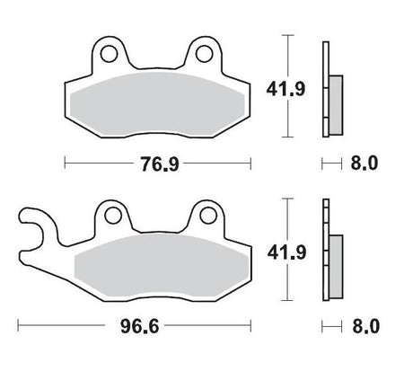 Brake Pad Moto Master Pro Sintered Front For Husqvarna Kawasaki Suzuki Yamaha | Formula