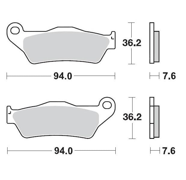 Brake Pads Front Moto Master Pro Sintered Gasgas Husaberg Husqvarna Ktm Sherco Yamaha | Formula