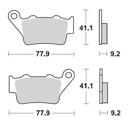 Brake Pads Rear Moto Master Pro Sintered For Gasgas Husaberg Husqvarna Ktm Yamaha | Formula