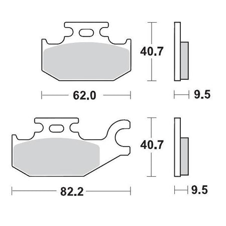 Brake Pads Front Moto Master Pro Sintered Can Am Yamaha | Formula