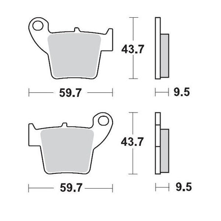 Brake Pads Rear Moto Master Racing Gp Honda | Formula