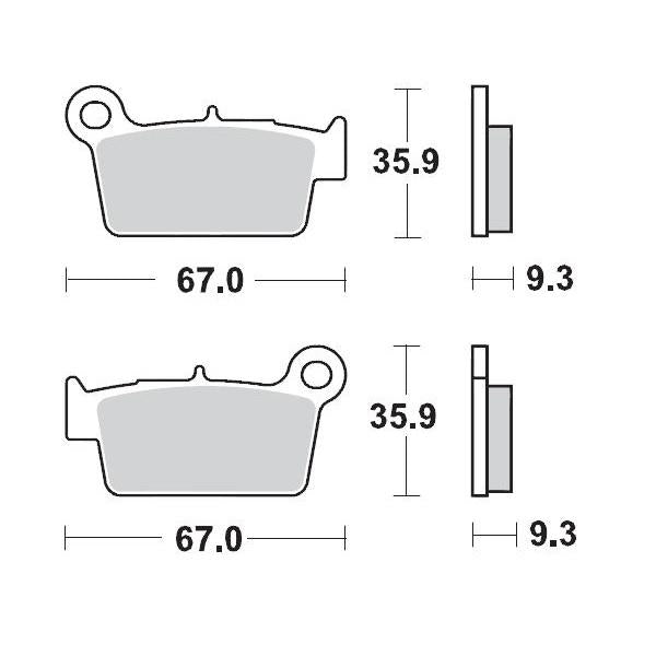 Brake Pads Rear Moto Master Racing Gp For Aprilia Beta Gasgas Kawasaki Suzuki Yamaha | Formula