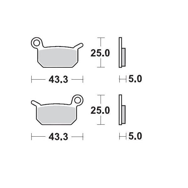 Brake Pads Moto Master Pro Sintered Front And Rear For Husqvarna Ktm Rear Ktm | Formula