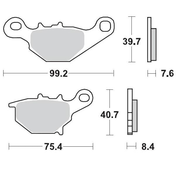Brake Pads Rear Moto Master Pro Sintered For Suzuki Rm85 Rm85l 05-21 | Formula