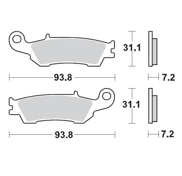 Brake Pads Front Moto Master Pro Sintered Yamaha Yz125 Yz250 08-21 Yz450f 08-19 Yz250f 07-20 | Formula