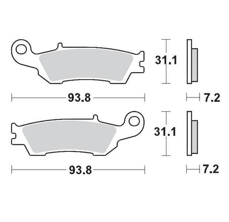 Brake Pads Front Moto Master Pro Sintered Yamaha Yz125 Yz250 08-21 Yz450f 08-19 Yz250f 07-20 | Formula