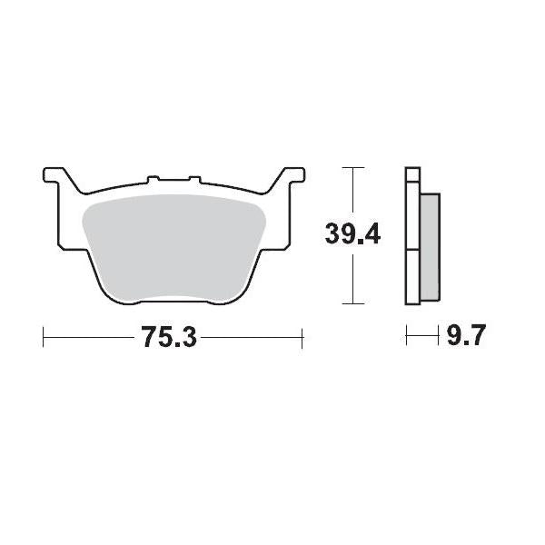 Brake Pads Rear Moto Master Pro Sintered For Honda | Formula