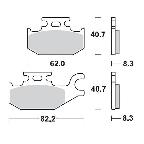 Brake Pads Moto Master Pro Sintered Front Left For Suzuki | Formula
