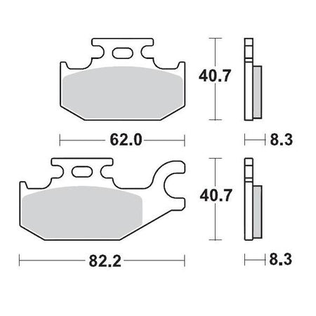 Brake Pads Moto Master Pro Sintered Front Left For Suzuki | Formula