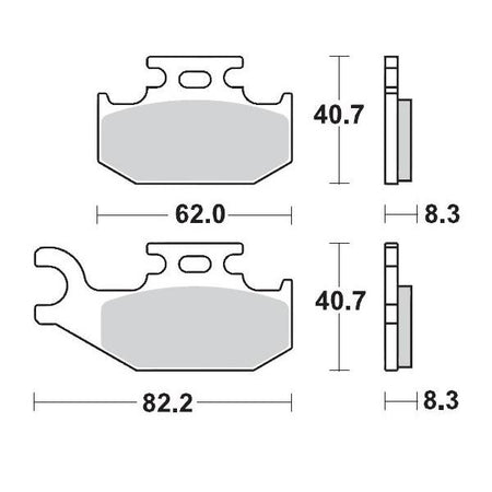 Brake Pads Front Left Moto Master Pro Sintered For Suzuki | Formula