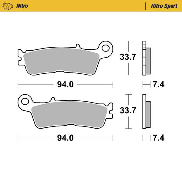 Brake Pads Front Moto Master Nitro Sport Yamaha Yz450f 20-21 | Formula
