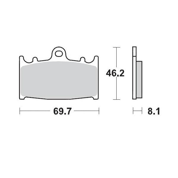 Brake Pads Moto Master Sinter Pro Racing Gp Front Pad Supermotard | Formula