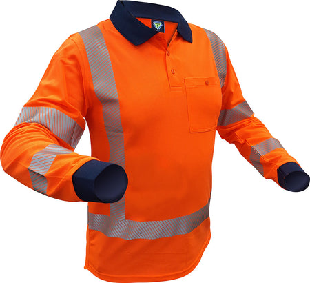 Esko TTMC X-Back L/S Polyester Mesh Polo -Size L