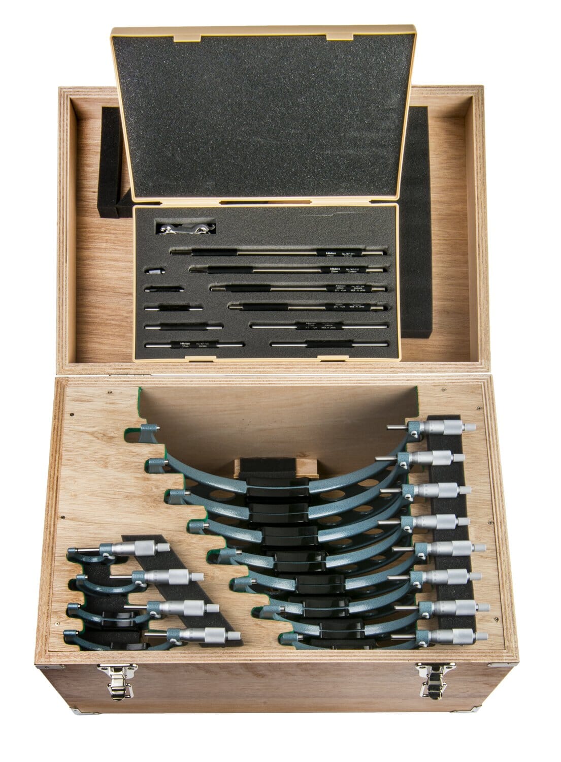 Mitutoyo Outside Mic Set 0-300mm Individual Micrometers | Hobeca