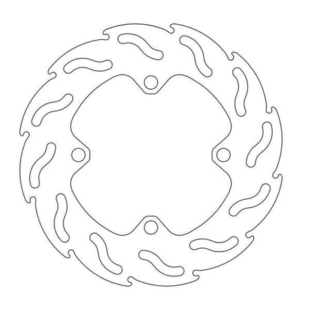 Brake Rotor Moto Master Flame Rear Kawasaki Kx85 01-21 Kx100 01-21 | Formula