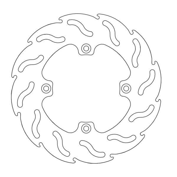 Brake Disc Rear Moto Master Flame Yamaha Yz65 18-21 Yz80 93-01 Yz85 02-21 | Formula