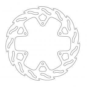 Brake Disc Rear Moto Master Flame Yamaha Yz125 Yz250 Yz250f Wr250f 02-18 Yz450f 03-17 Yz426f Wr426f | Formula