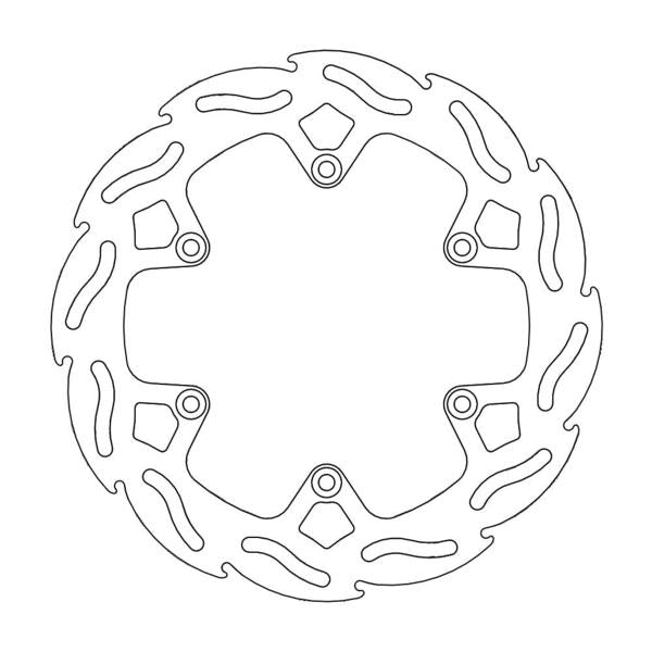Brake Disc Rear Moto Master Factory Flame 4.4mm For Heavy Brake Draggers Husqvarna Gasgas Ktm | Formula