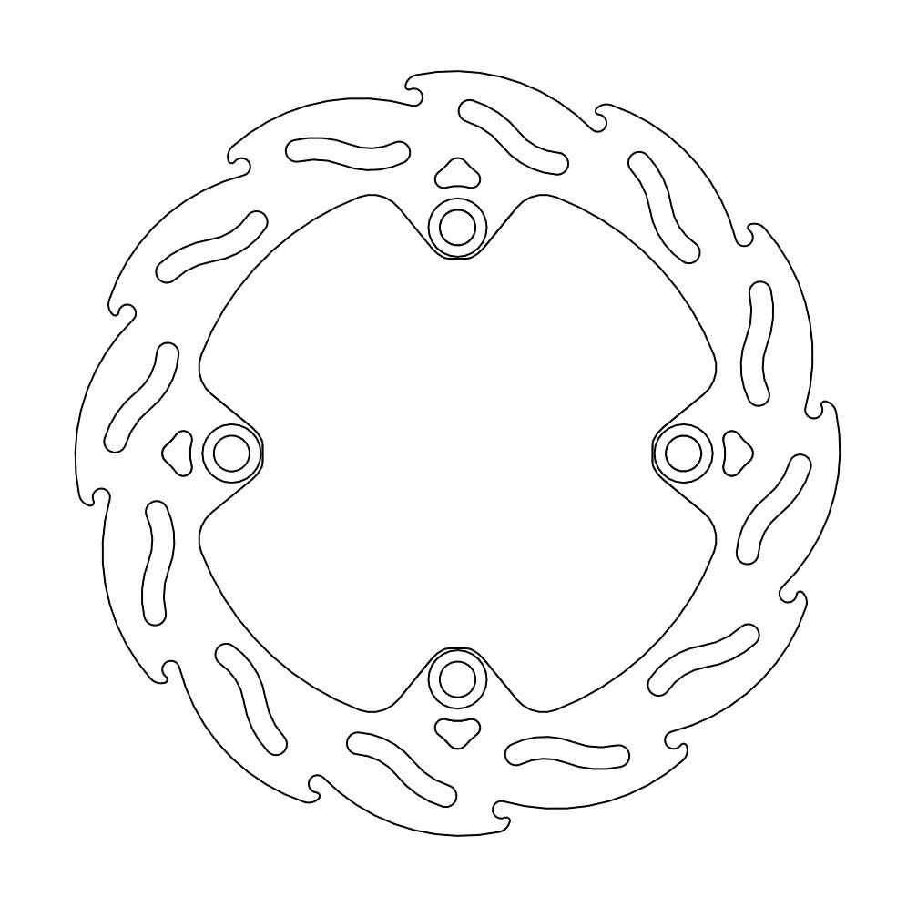 Brake Disc Rear Moto Master Flame Sherco Sc125 Sc250 Sc300 Sc250f Sc300f Sc450f Sc500f Sef500 19-21 | Formula