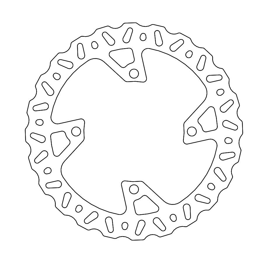 Brake Disc Rear Moto Master Nitro Kawasaki Kx250f 20-21 Kx450f 19-21