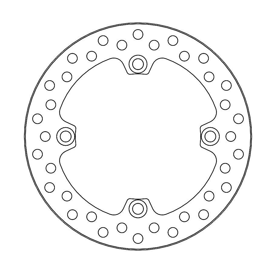 Rear Brake Disc Moto Master Vintage Honda Cr125r Cr500r 89-01 Cr250r 89-96
