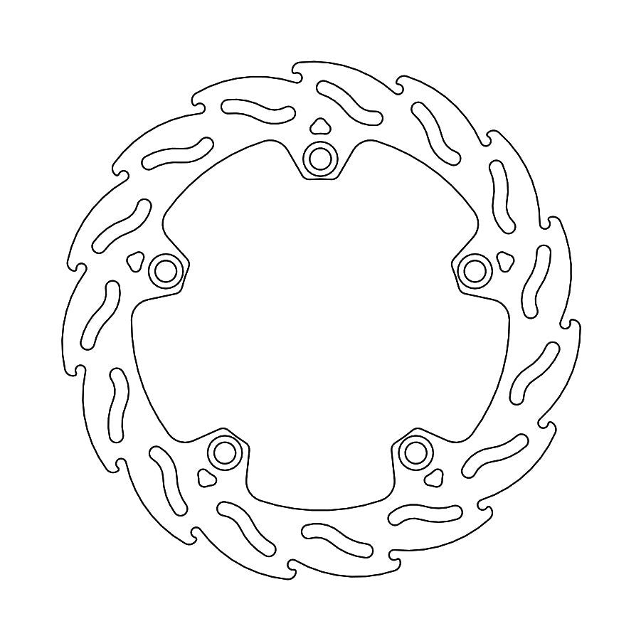 Rear Brake Rotor Moto Master Flame Honda Crf1100l Africa Twin Africa Twin 20-21