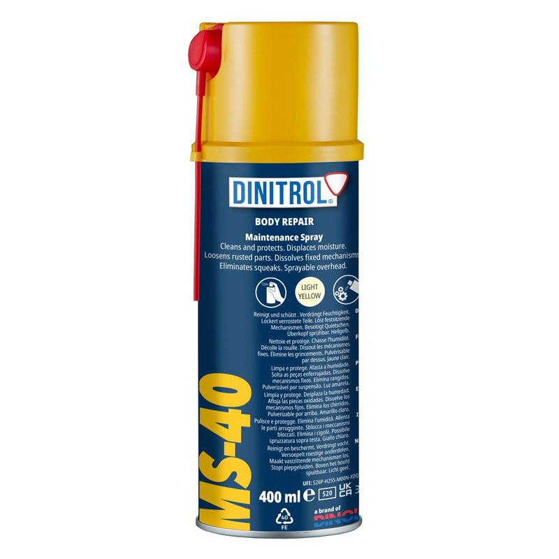 Dinitrol Ms40 Multi-Functional Water Repellent Aerosol 400ml | Formula