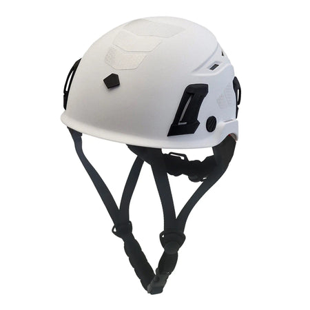 Esko Climbing Helmet, Vented, White, Ratchet