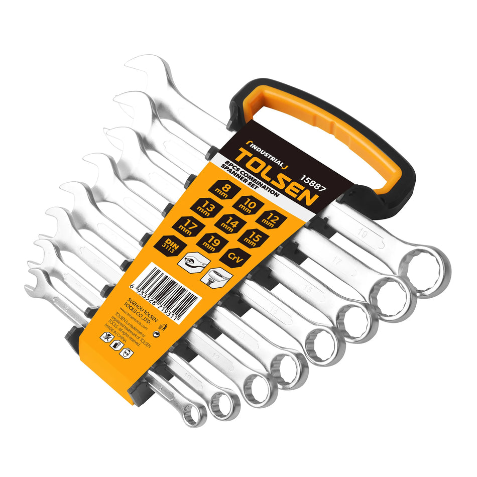 Tolsen 12pce Combination Spanner Set 6-22mm