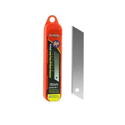 Sterling Snap Off Blades 18mm 10 Pack | Formula