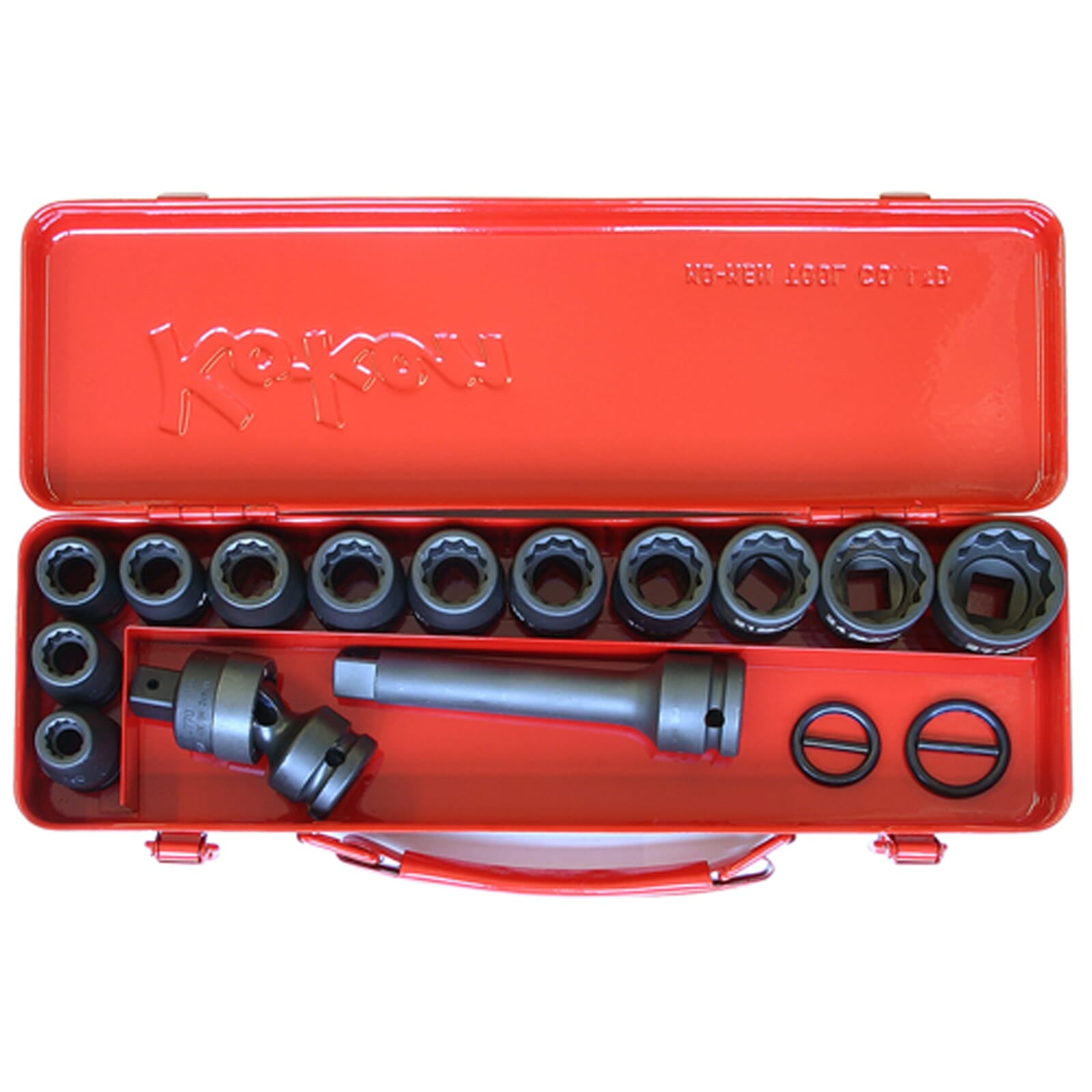 Koken 14245M Impact Socket Set 18pc 1/2"Dr 10-27mm | Hobeca