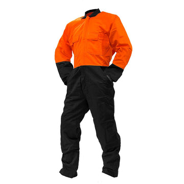 Clearance - Esko Overall LS, 300gsm Cotton, Orange/Black