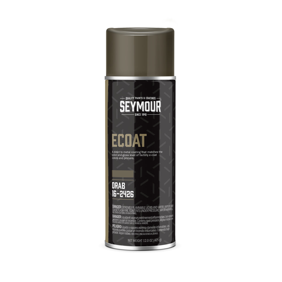 Seymour PBE Series Aerosol E-Coat Primer Drab aerosol can