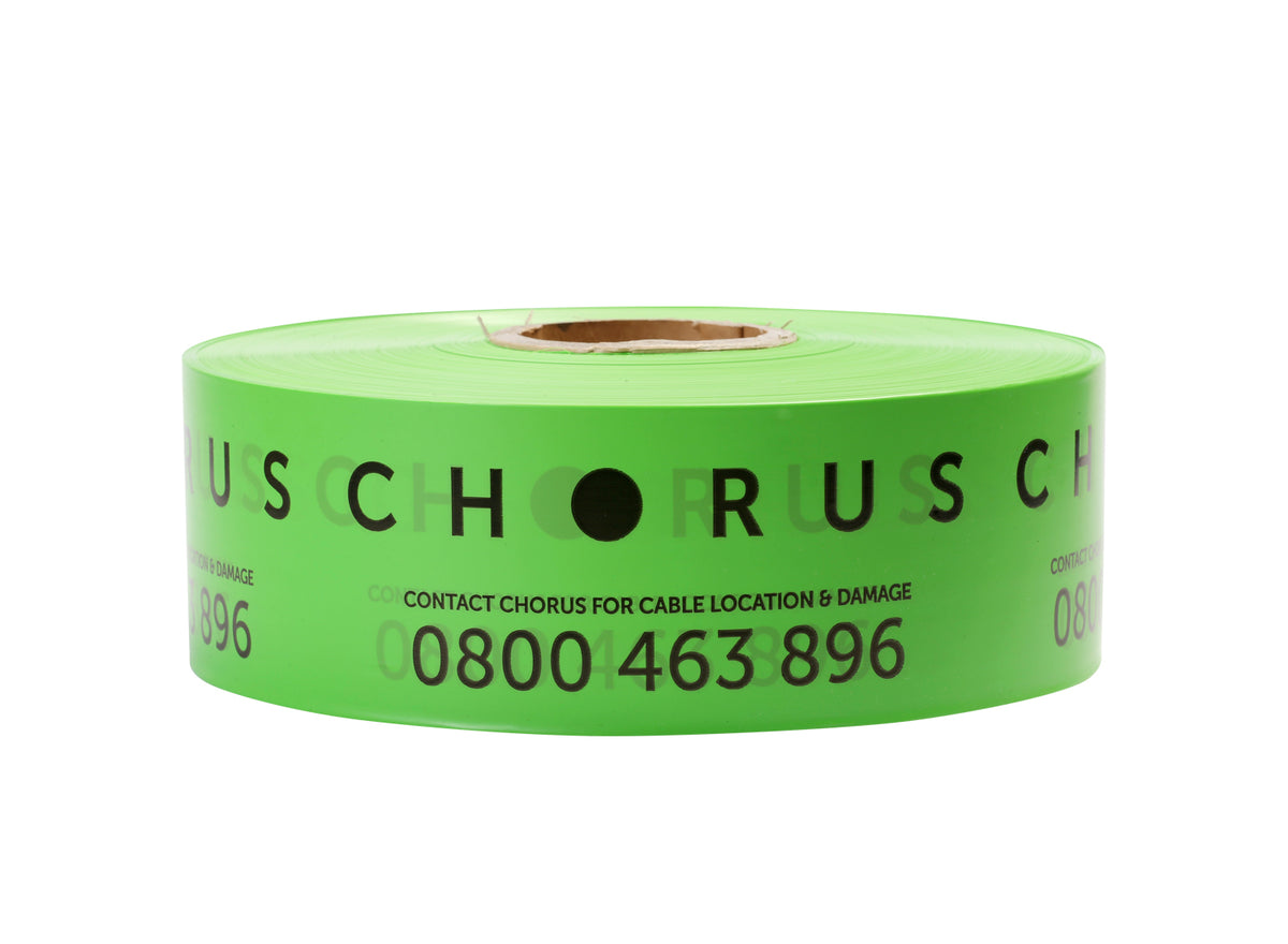 Esko Trench Warning Tape green polythene roll 85mm x 500m