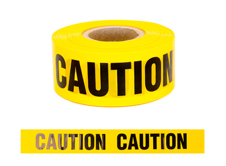 Esko PE Barrier Warning Tape - CAUTION 75mm X 250M (80 Micron) (Yellow)