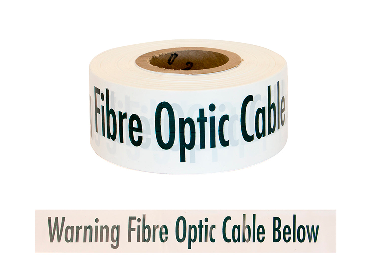 Esko Trench Warning Tape - FIBRE OPTIC CABLE 75mm x 250M (White)
