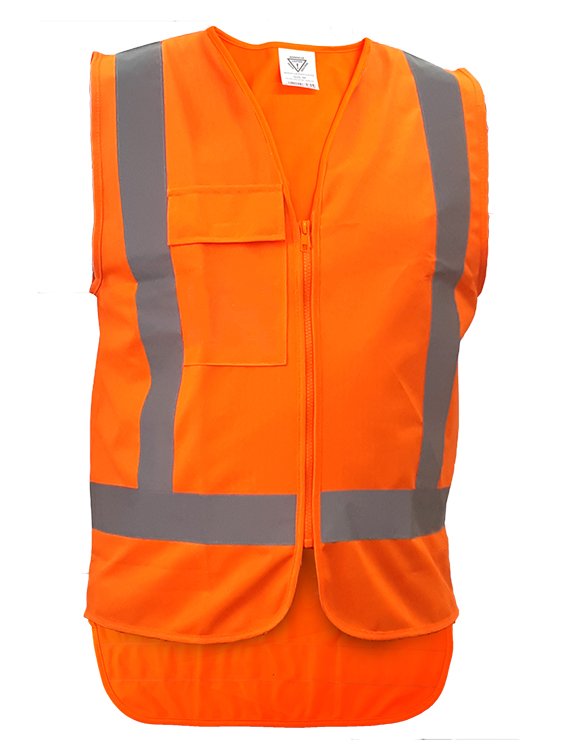 Esko Caution TTMC-W17 Safety Vest - LH Side Pocket-Size 2XL