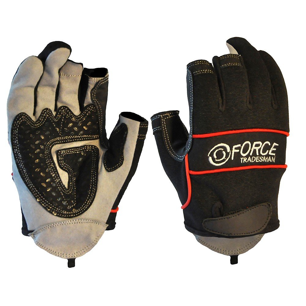 Esko Two Finger Mechanics Glove, Black-Size 2XL