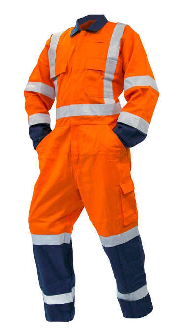 Esko Overall LS, 300gsm Cotton, Orange/Navy TTMC-W, Si