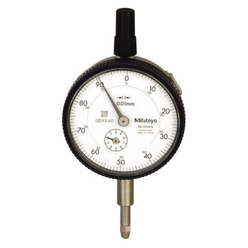 Mitutoyo dial indicator 10mm travel 0.01mm graduations with lug back mount