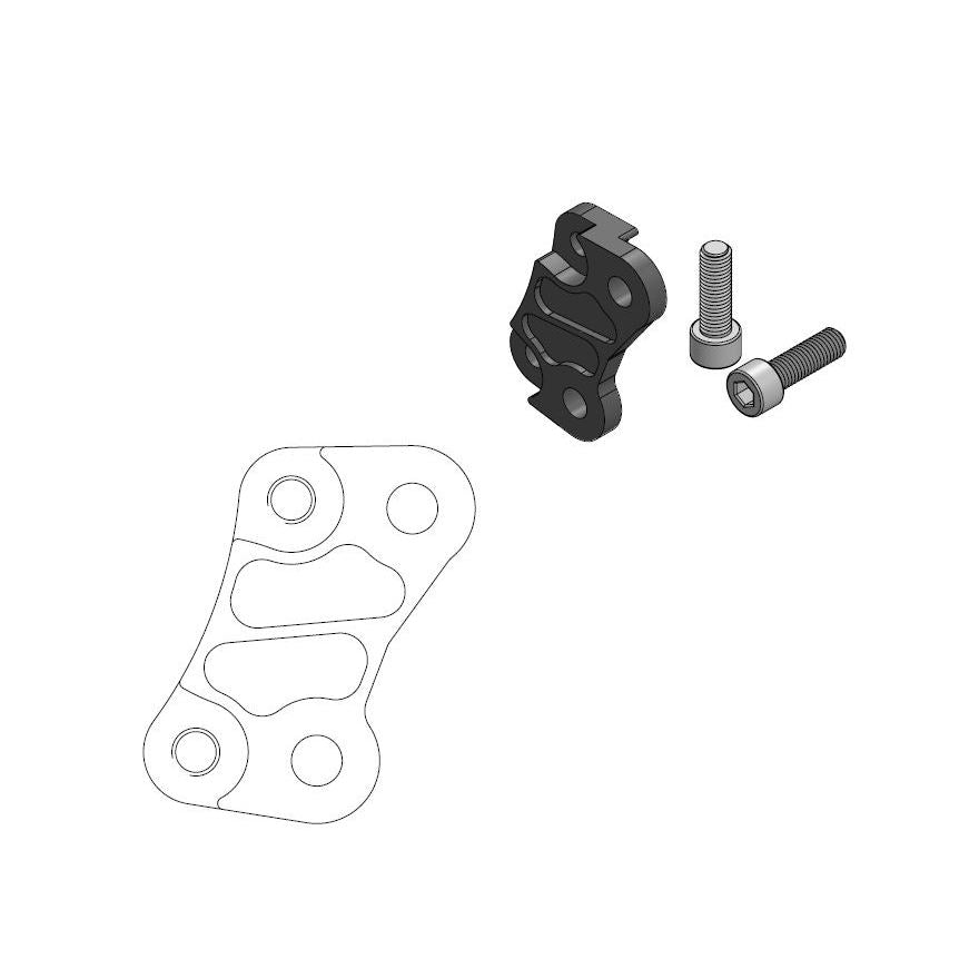 Brake Disc Caliper Adapter Bracket Moto Master Oversized 260mm Kawasaki Kx85 01-21 Kx100 06-21