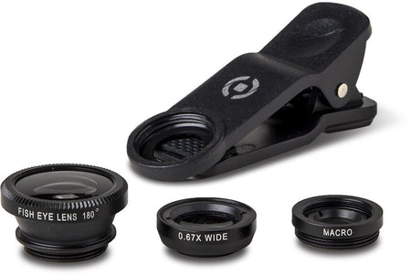 Celly Clip & Click 3-In-1 Smartphone Lens Kit | Formula