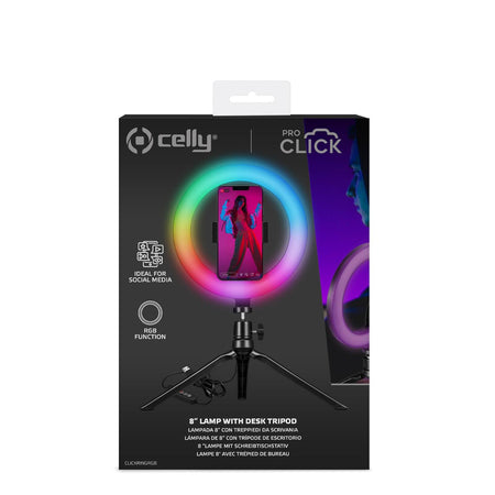 Celly Rgb Led Ring Light For Smartphones 20cm With Tripod | Formula