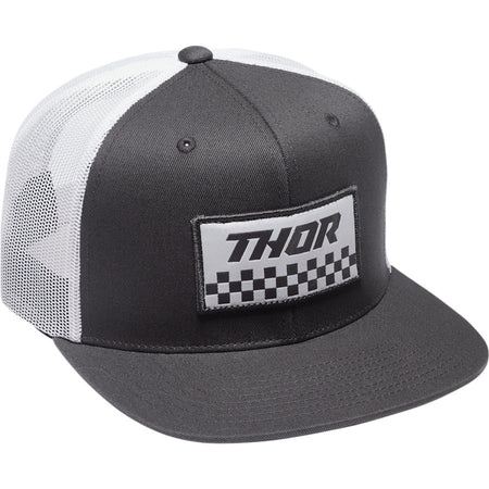 Hat Thor Checkers Trucker Snapback Gray / White One Size | Formula