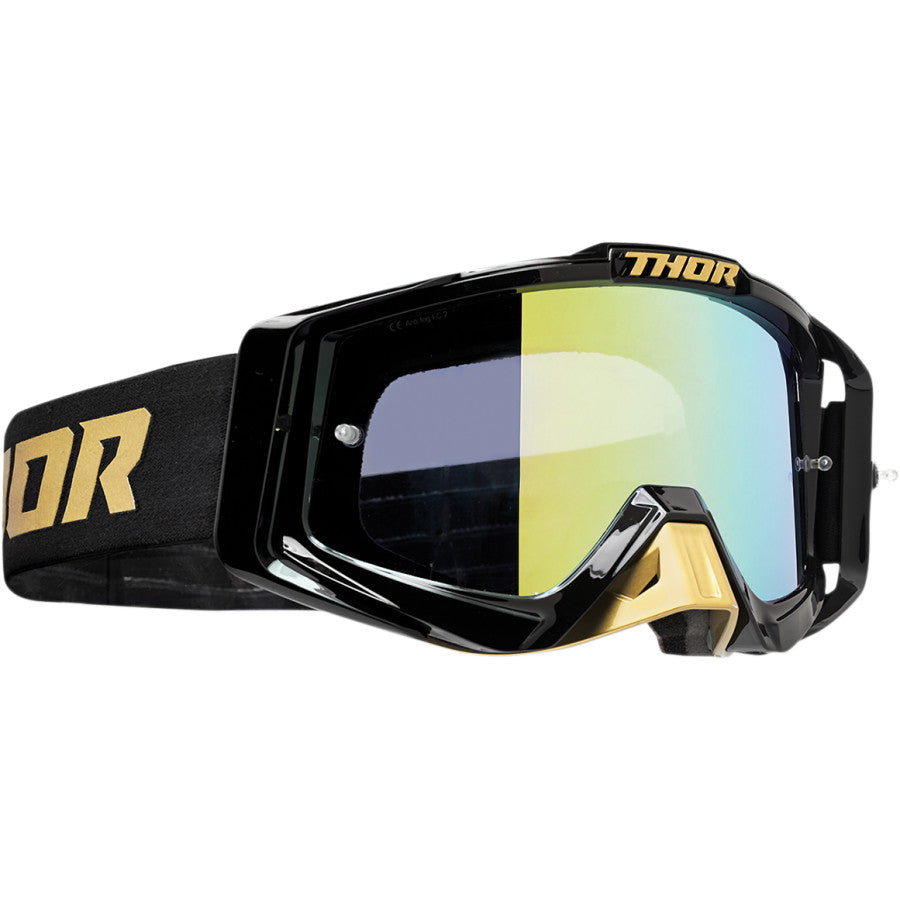 Thor Mx Goggles S23 Sniper Pro Divide Gold Black Includes Spare Clear Lens | Formula