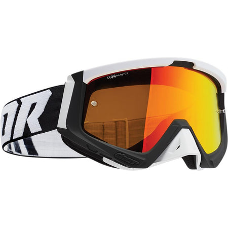 Thor Mx Goggles S23 Sniper Black White Inc Spare Clear Lens | Formula