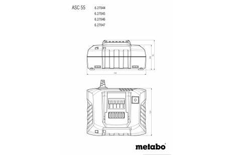 Metabo 12V - 36V ASC 55 Air-cooled Slide-on Battery Charger | Accent Tools