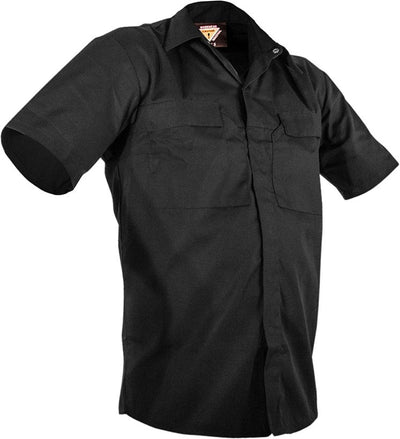 Esko Polycotton Short Sleeve Shirt - Black
