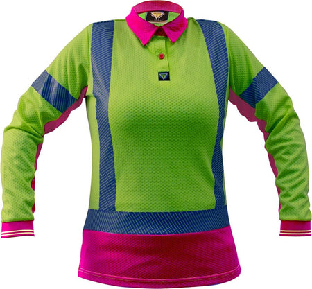 Esko D/N L/S Women's Microvent Polo-Size 4