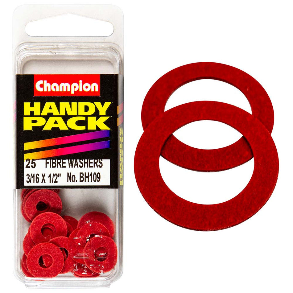 Champion 3/16in x 1/2in Fibre Washer 1/32in Thick